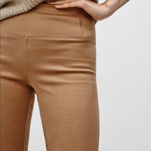 Wilfred Daria Suede Leggings - Size L Camel